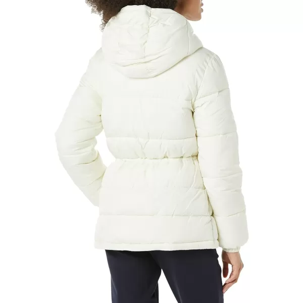 Amazon Essentials Womens Heavyweight Puffer Jacket with Drawstring WaistIvory