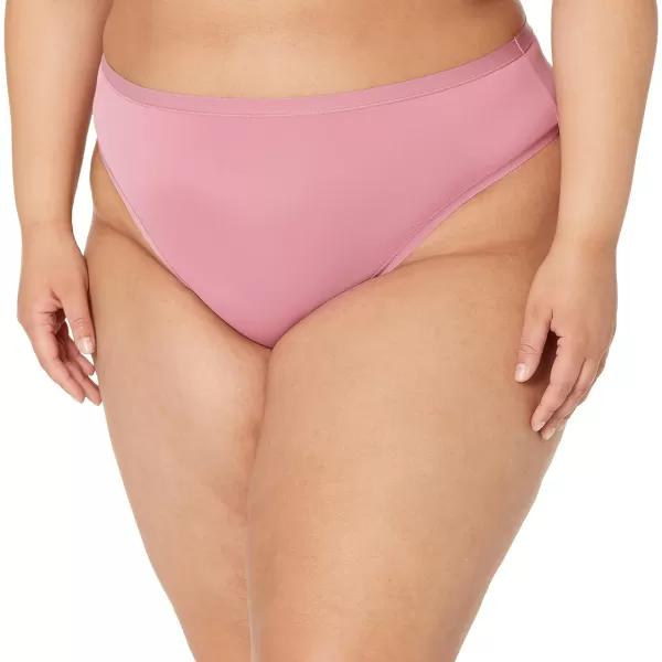 Amazon Essentials Womens High Cut Underwear Available in Plus Size Pack of 6MauveBlushDark Khaki Green