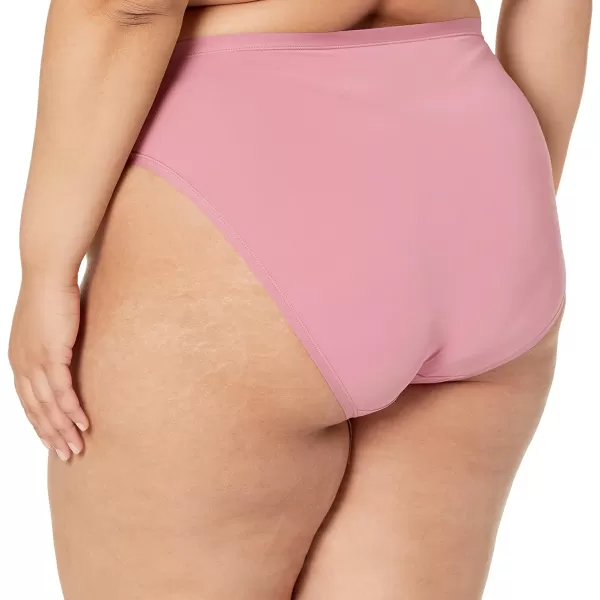 Amazon Essentials Womens High Cut Underwear Available in Plus Size Pack of 6MauveBlushDark Khaki Green