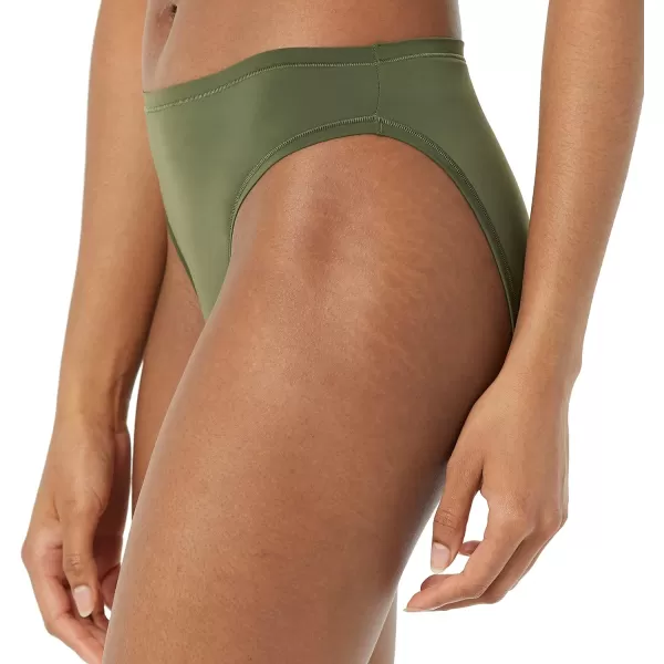 Amazon Essentials Womens High Cut Underwear Available in Plus Size Pack of 6MauveBlushDark Khaki Green