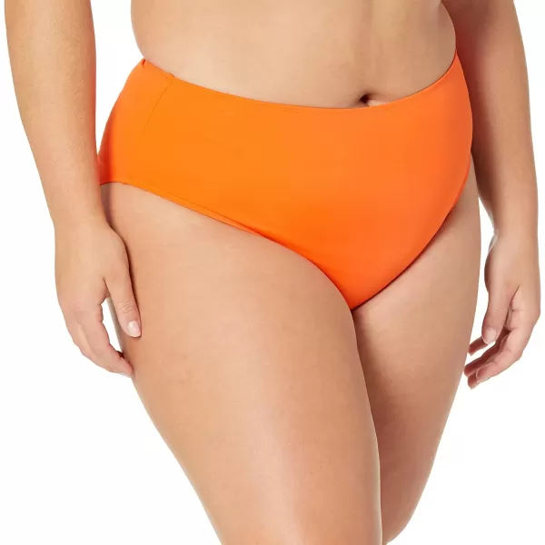 Amazon Essentials Womens High Waist High Leg Bikini BottomOrange