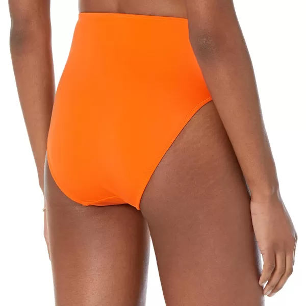 Amazon Essentials Womens High Waist High Leg Bikini BottomOrange