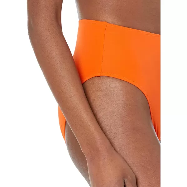 Amazon Essentials Womens High Waist High Leg Bikini BottomOrange