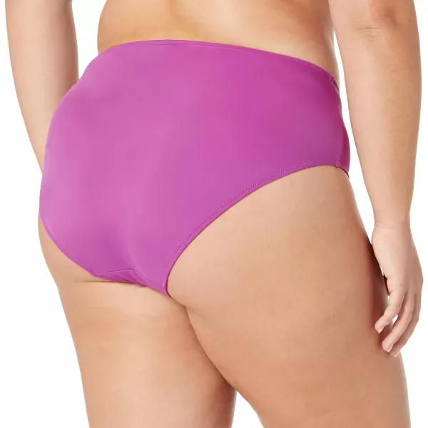 Amazon Essentials Womens High Waist High Leg Bikini BottomViolet