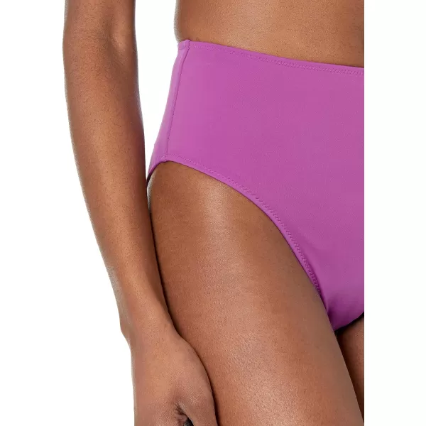 Amazon Essentials Womens High Waist High Leg Bikini BottomViolet