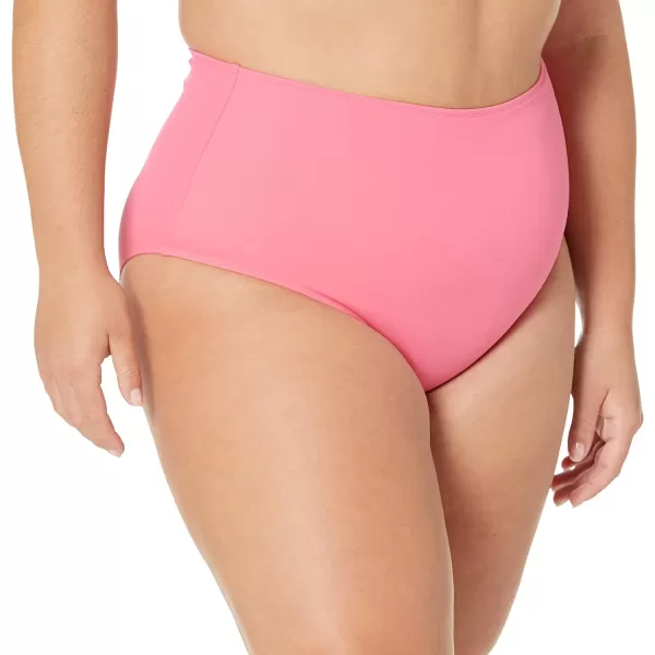 Amazon Essentials Womens High Waist Swim Bottom Available in Plus SizeHot Pink