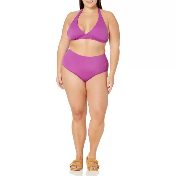 Amazon Essentials Womens High Waist Swim Bottom Available in Plus SizeViolet