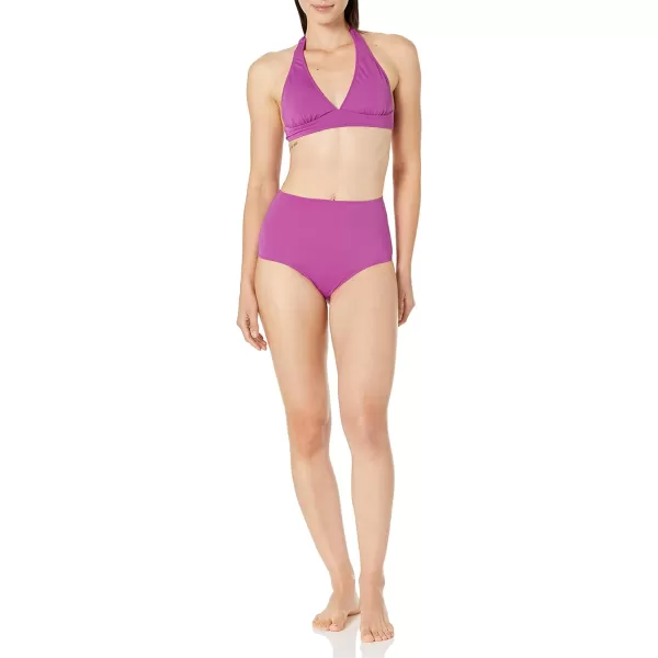 Amazon Essentials Womens High Waist Swim Bottom Available in Plus SizeViolet