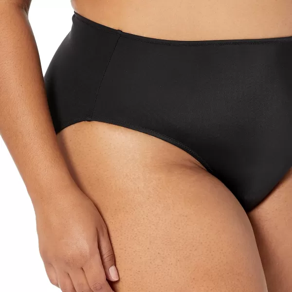 Amazon Essentials Womens High Waist Swim Bottom Available in Plus SizeWashed Black