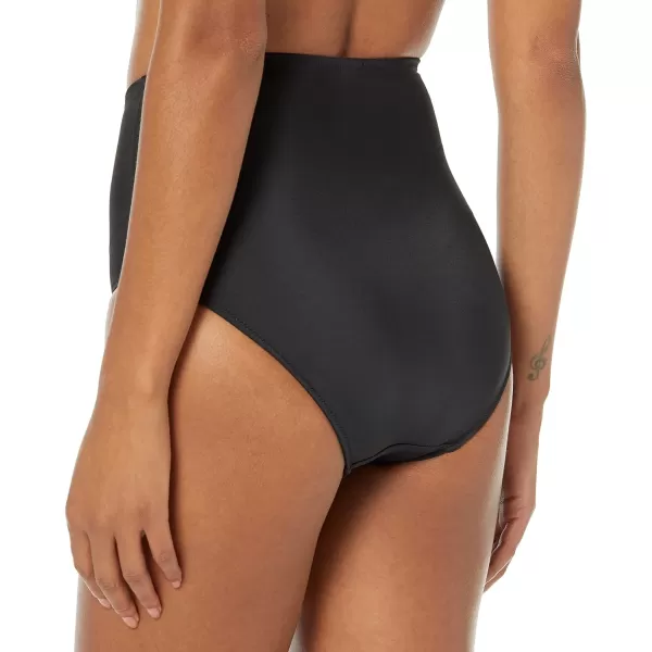Amazon Essentials Womens High Waist Swim Bottom Available in Plus SizeWashed Black