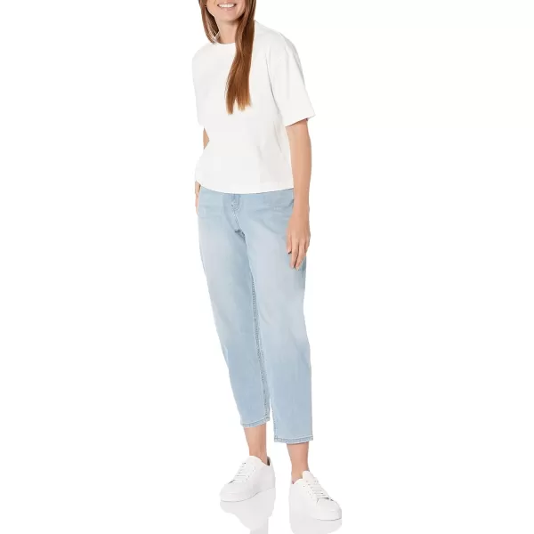 Amazon Essentials Womens HighRise Relaxed Leg Tapered Ankle JeanLight Wash