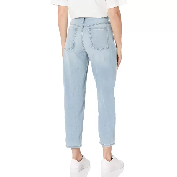 Amazon Essentials Womens HighRise Relaxed Leg Tapered Ankle JeanLight Wash