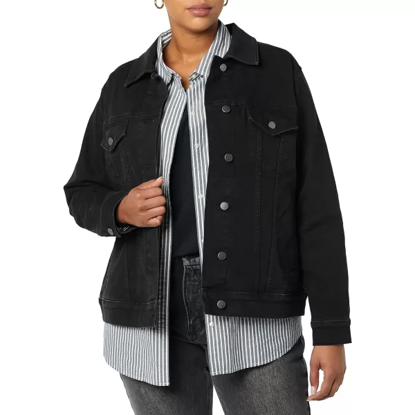 Amazon Essentials Womens Jean Jacket Available in Plus SizeBlack Wash