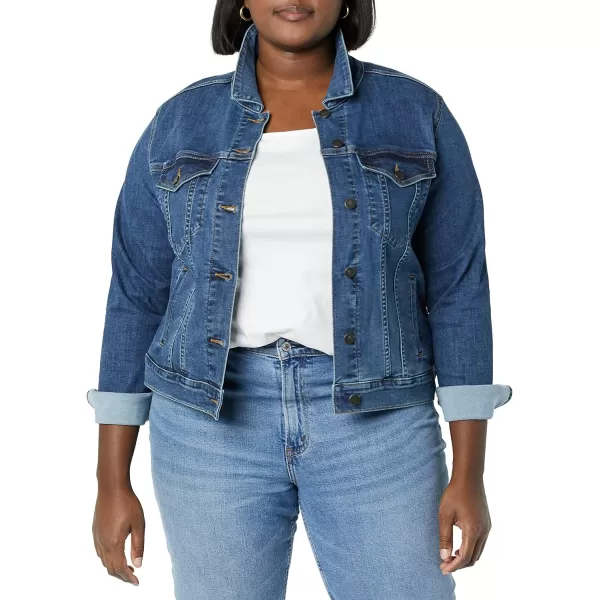 Amazon Essentials Womens Jean Jacket Available in Plus SizeMedium Wash