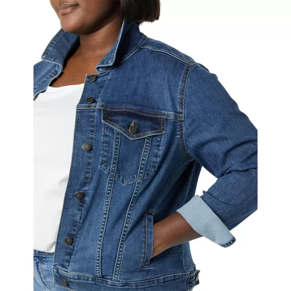 Amazon Essentials Womens Jean Jacket Available in Plus SizeMedium Wash