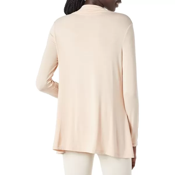 Amazon Essentials Womens Jersey LongSleeve Mock Neck Swing Tunic Previously Daily RitualBeige