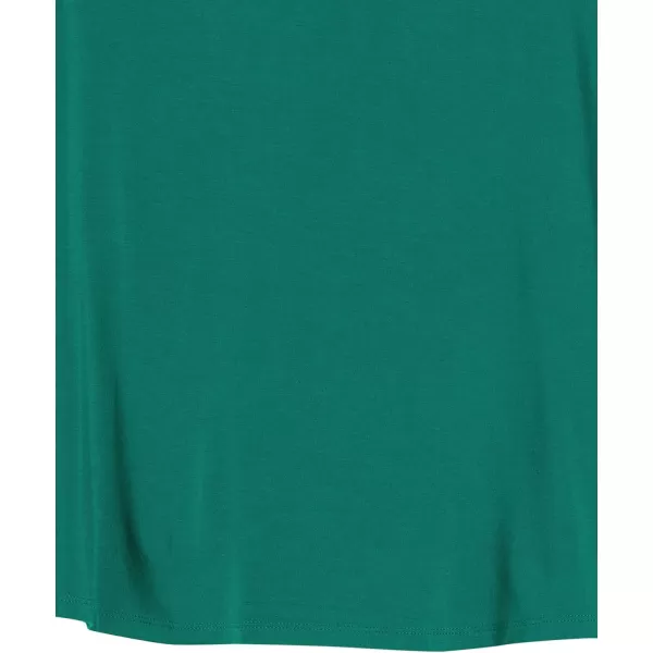 Amazon Essentials Womens Jersey RelaxedFit MuscleSleeve Swing Tunic Previously Daily RitualRayon Blend Dark Emerald Green