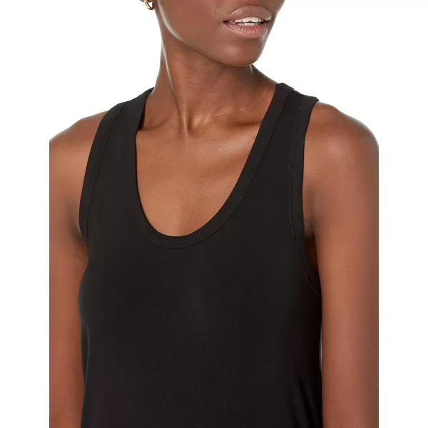 Amazon Essentials Womens Jersey Scoopneck Racerback Tank Top Previously Daily RitualRayon Blend Black