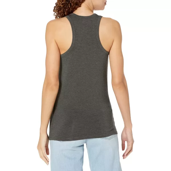 Amazon Essentials Womens Jersey Scoopneck Racerback Tank Top Previously Daily RitualSustainably Sourced Rayon Blend Charcoal Heather