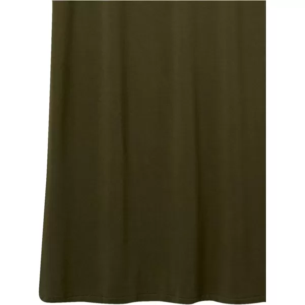 Amazon Essentials Womens Jersey StandardFit ShortSleeve Crewneck Side Slit Maxi Dress Previously Daily RitualForest Green