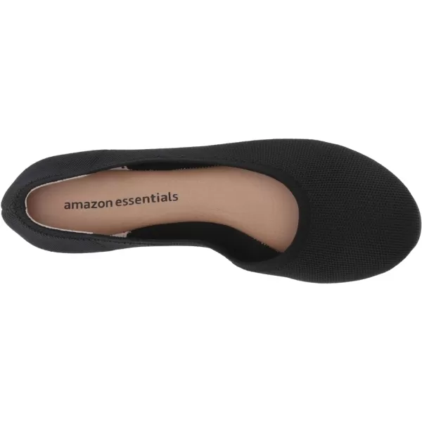 Amazon Essentials Womens Knit Ballet FlatBlack