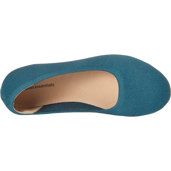 Amazon Essentials Womens Knit Ballet FlatDark Turquoise