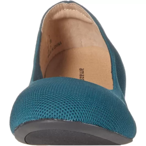 Amazon Essentials Womens Knit Ballet FlatDark Turquoise