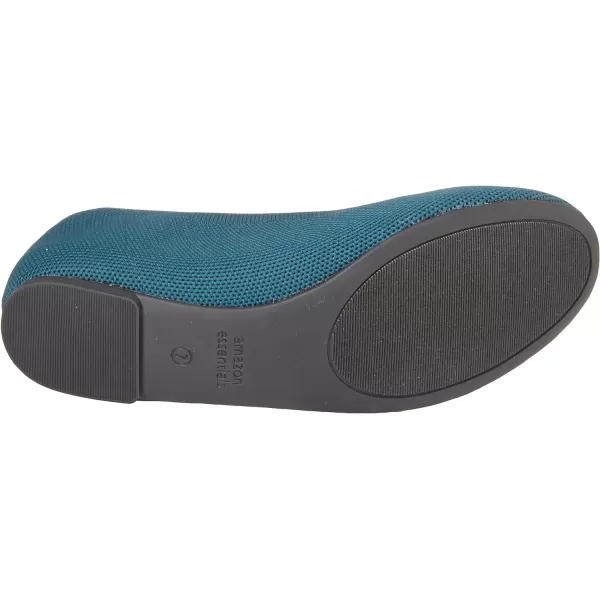 Amazon Essentials Womens Knit Ballet FlatDark Turquoise