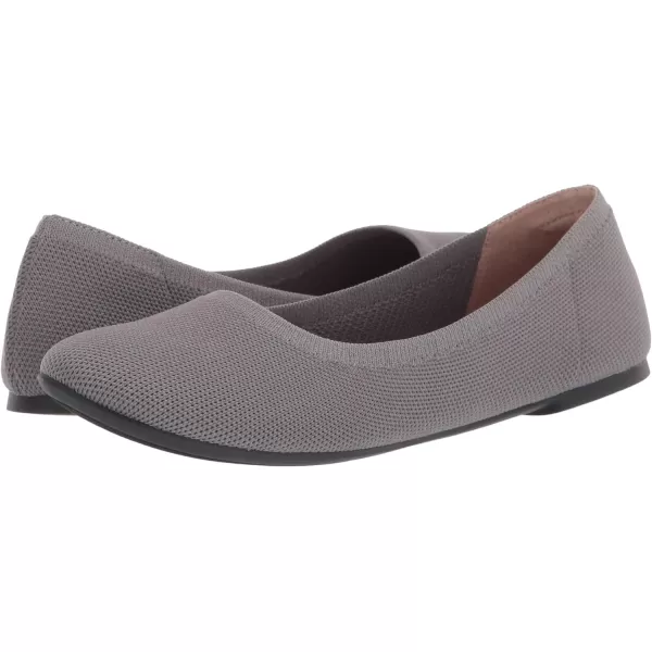 Amazon Essentials Womens Knit Ballet FlatLight Grey