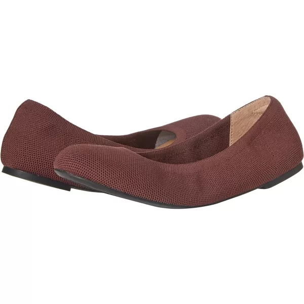 Amazon Essentials Womens Knit Ballet FlatOxblood