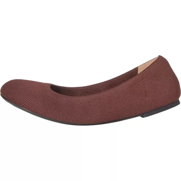 Amazon Essentials Womens Knit Ballet FlatOxblood