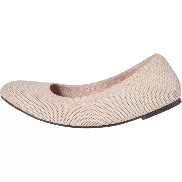 Amazon Essentials Womens Knit Ballet FlatSand