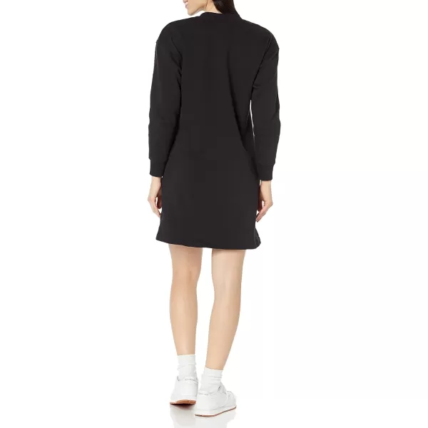 Amazon Essentials Womens Knit Henley Sweatshirt Dress Available in Plus SizeBlack