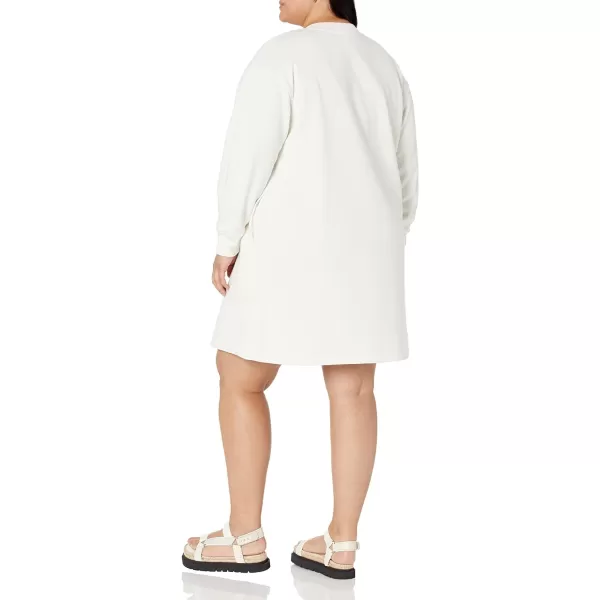 Amazon Essentials Womens Knit Henley Sweatshirt Dress Available in Plus SizeEggshell White