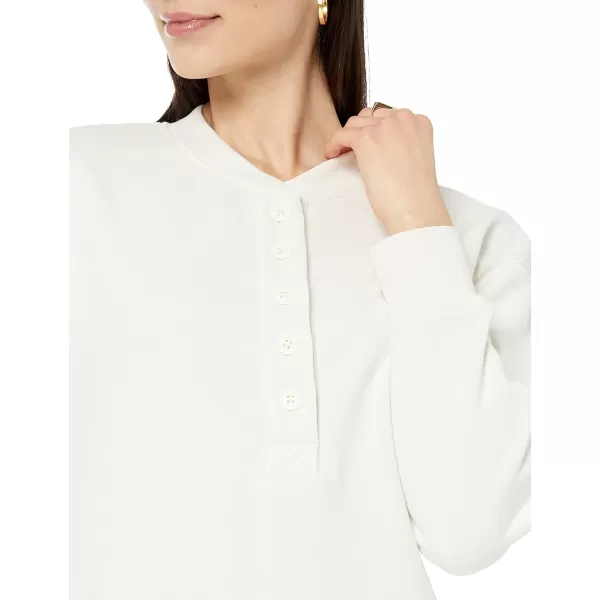 Amazon Essentials Womens Knit Henley Sweatshirt Dress Available in Plus SizeEggshell White