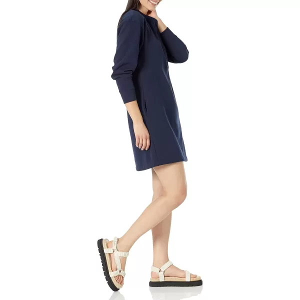 Amazon Essentials Womens Knit Henley Sweatshirt Dress Available in Plus SizeNavy