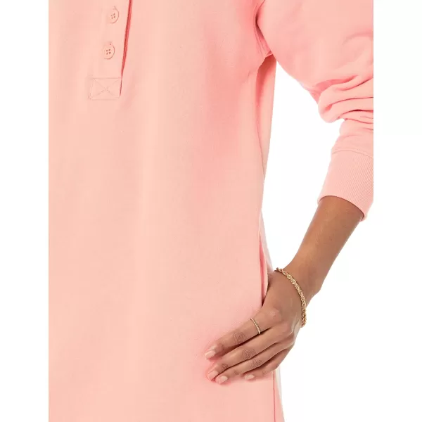 Amazon Essentials Womens Knit Henley Sweatshirt Dress Available in Plus SizePeach