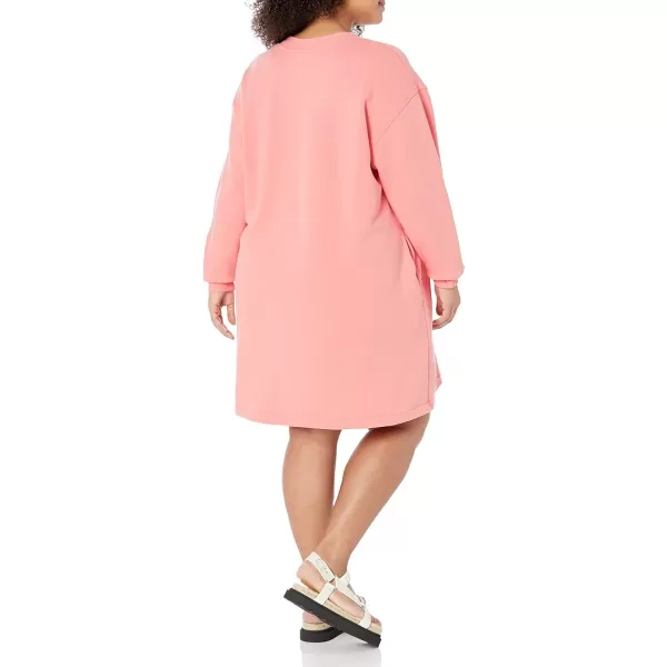 Amazon Essentials Womens Knit Henley Sweatshirt Dress Available in Plus SizePeach