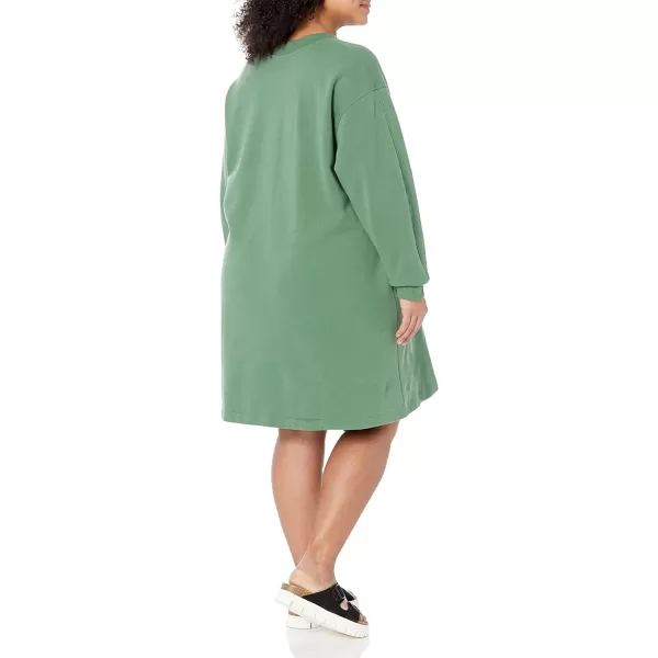 Amazon Essentials Womens Knit Henley Sweatshirt Dress Available in Plus SizeSage Green