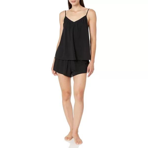 Amazon Essentials Womens Knit Jersey Cami Short Pajama SetBlack