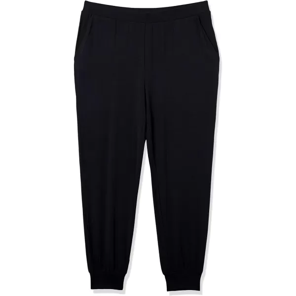 Amazon Essentials Womens Knit Jersey Jogger Sleep BottomBlack