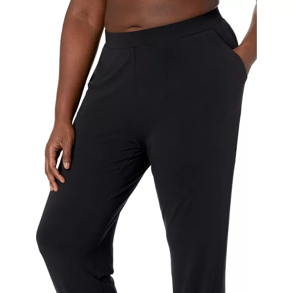 Amazon Essentials Womens Knit Jersey Jogger Sleep BottomBlack