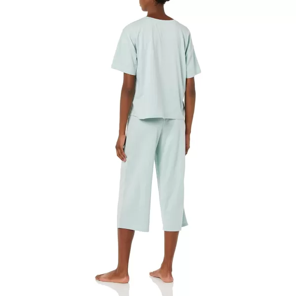 Amazon Essentials Womens Knit Jersey Pajama Set Available in Plus SizeDusty Blue