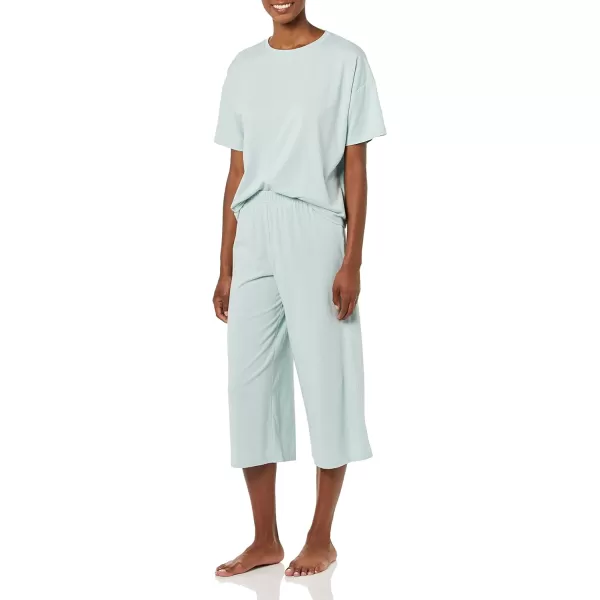 Amazon Essentials Womens Knit Jersey Pajama Set Available in Plus SizeDusty Blue