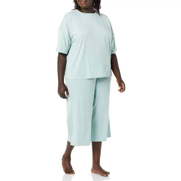 Amazon Essentials Womens Knit Jersey Pajama Set Available in Plus SizeDusty Blue