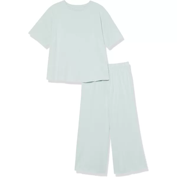 Amazon Essentials Womens Knit Jersey Pajama Set Available in Plus SizeDusty Blue