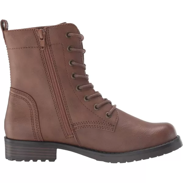 Amazon Essentials Womens LaceUp Combat BootCognac