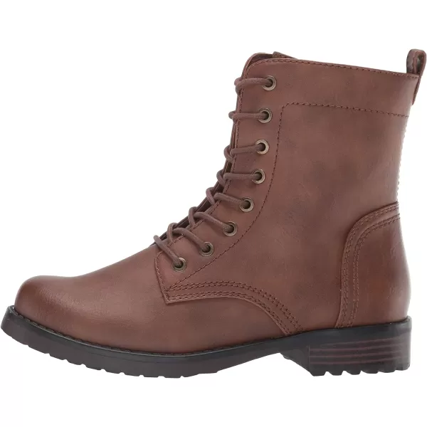 Amazon Essentials Womens LaceUp Combat BootCognac