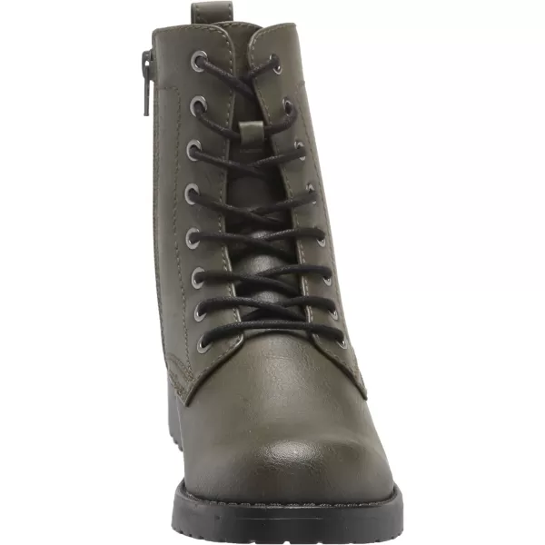 Amazon Essentials Womens LaceUp Combat BootGreen