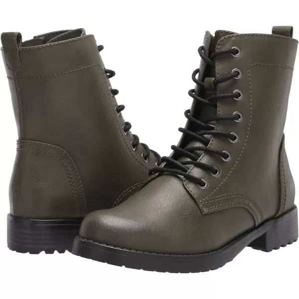 Amazon Essentials Womens LaceUp Combat BootGreen